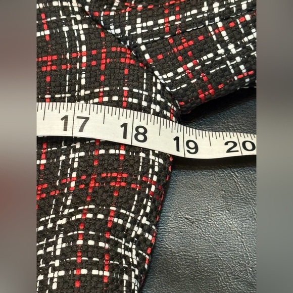 Kasper women's collarless tweed blazer with a plaid pattern size 6 - Picture 11 of 13